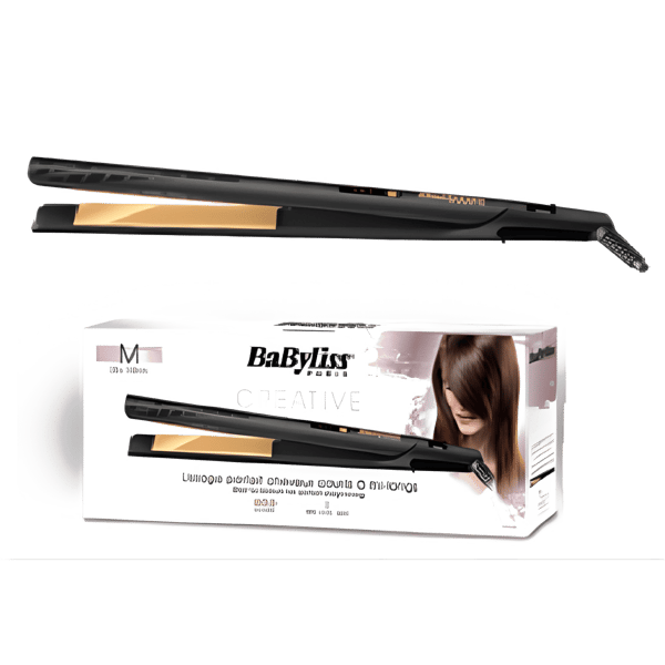 מחליק שיער קרמי מוזהב עם 3 דרגות חום שונות