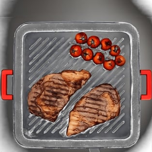 פלנצ’ה מרובעת עם מכסה NON STICK 34x34 ס״מ אלומיניום תוצרת SOLTAM