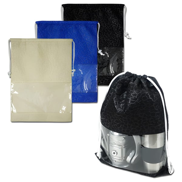 Luxurious Non-Woven Bag with Clear Window - Velvet Texture 32X43.5 cm