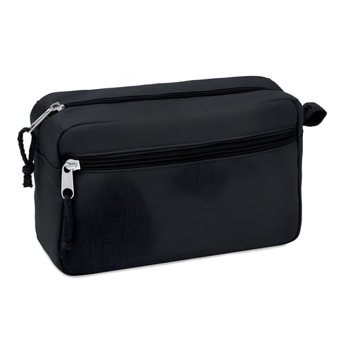 תיק קוסמטיקה מבד המפ נאימה עם רוכסן כפול