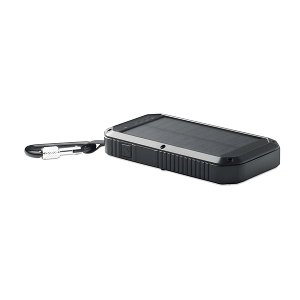 Powerful Solar Power Bank with Built-in LED Light - 8000mAh