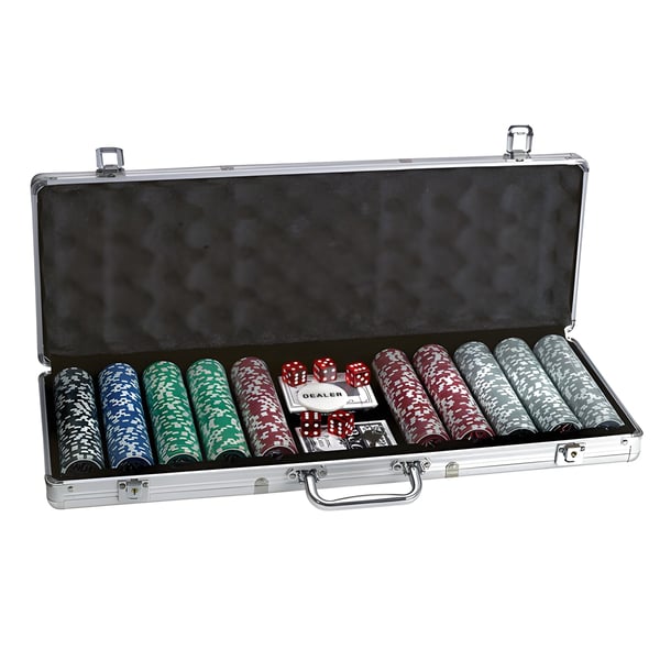 Professional Poker Set with 500 High-Quality Chips