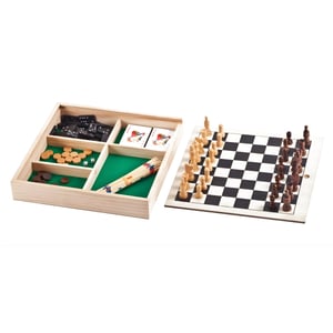 משחק קופסא 4 ב-1: שחמט, דמקה, מחוורים וטרומפט