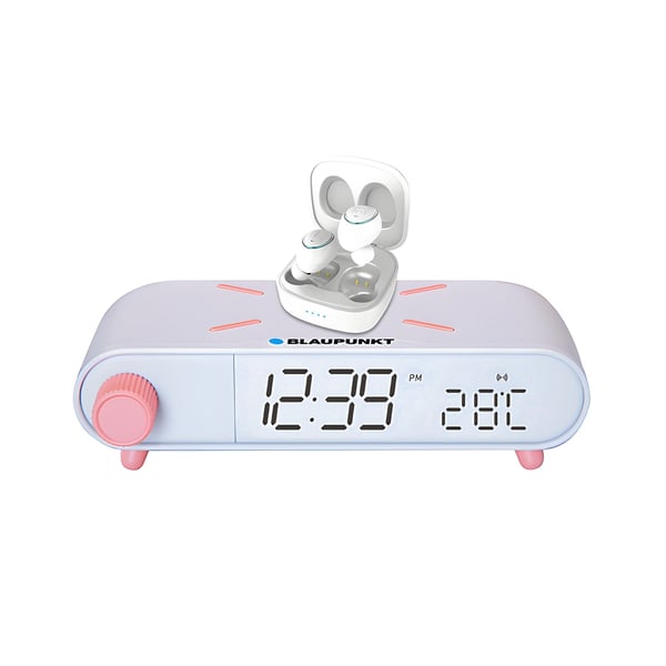 Blaupunkt Wireless TWS Earbuds Kit with Clock Charger
