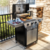 Stainless Steel Gas Grill with 3 Burners