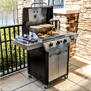 Stainless Steel Gas Grill with 3 Burners
