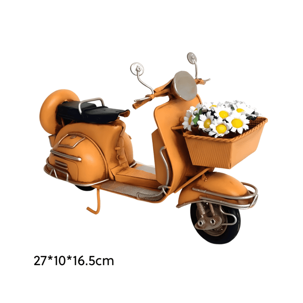 Vintage Scooter Decorated with Flowers