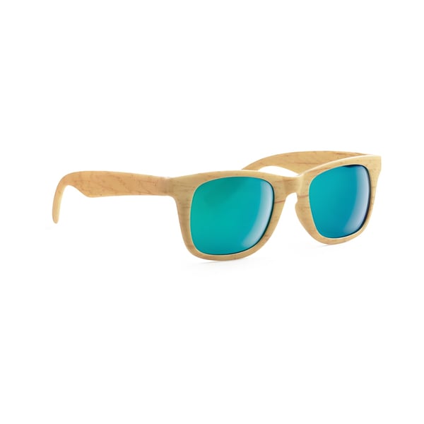Stylish Wooden Look Sunglasses with UV400 Protection