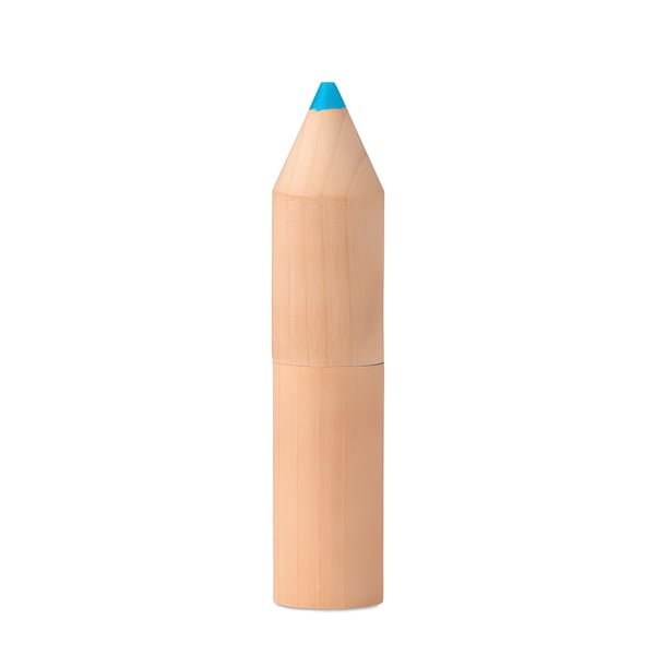 Stylish Wooden Pencil Box with 6 Pencils