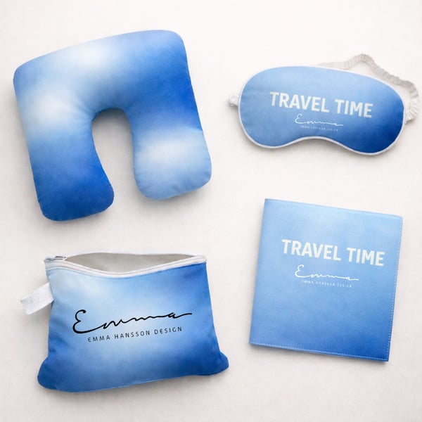 ערכת נסיעות ממותגת עם מיתוג אישי מלא