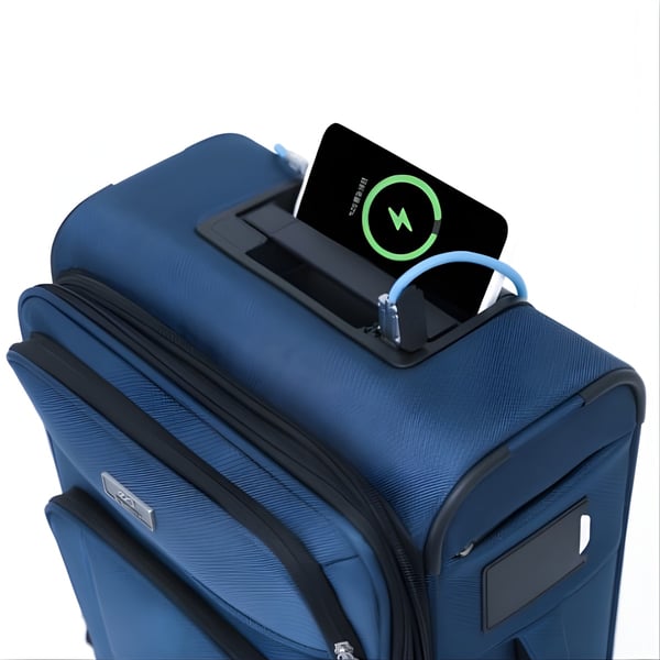 מזוודה עם תחנת טעינה ניידת