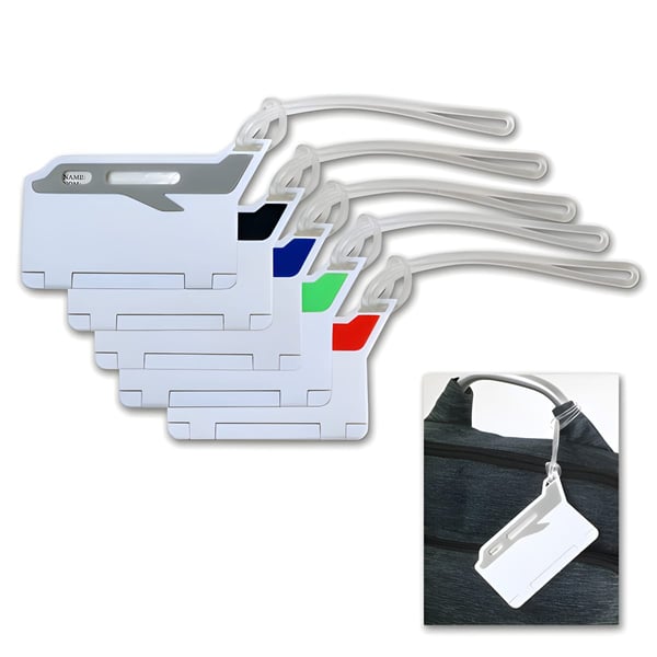 תג מטוס מעוצב למזוודה - תיוג חכם ונוח