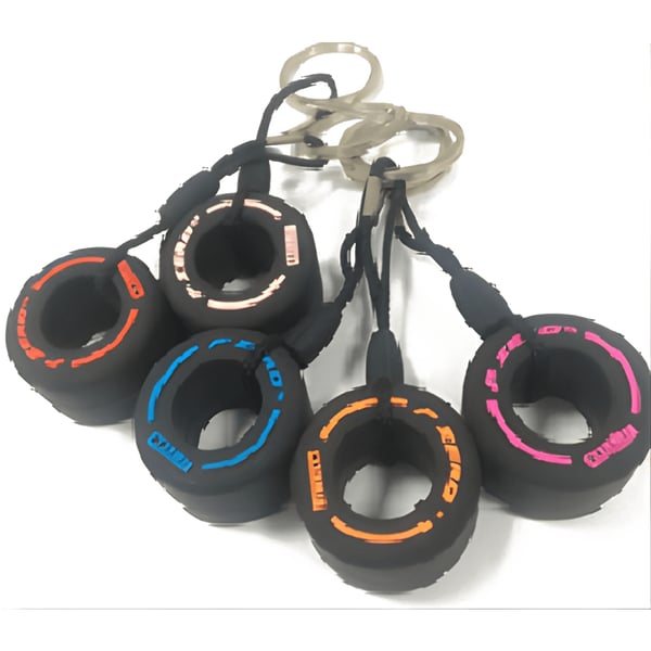 Luxury Car Wheel-Shaped Keychain for Personal Branding