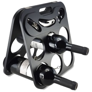 "Cheers" Elegant Wine Accessories Set for 6 Bottles
