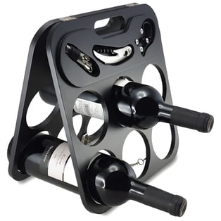 "Cheers" Elegant Wine Accessories Set for 6 Bottles