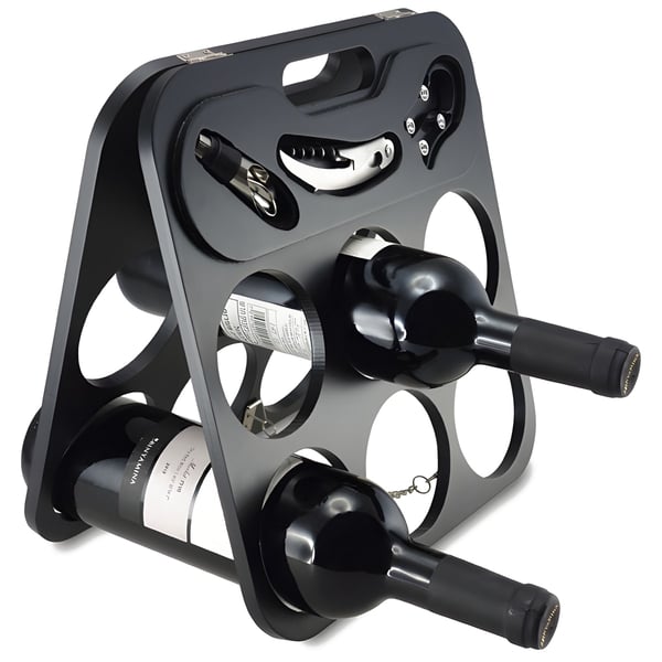 "צ'ירס" סט אביזרי יין מעוצב ל-6 בקבוקים