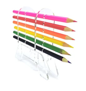 מעמד לעפרונות צבעוניים עם 6 עפרונות