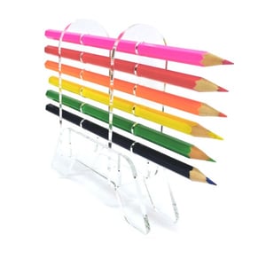 מעמד לעפרונות צבעוניים עם 6 עפרונות