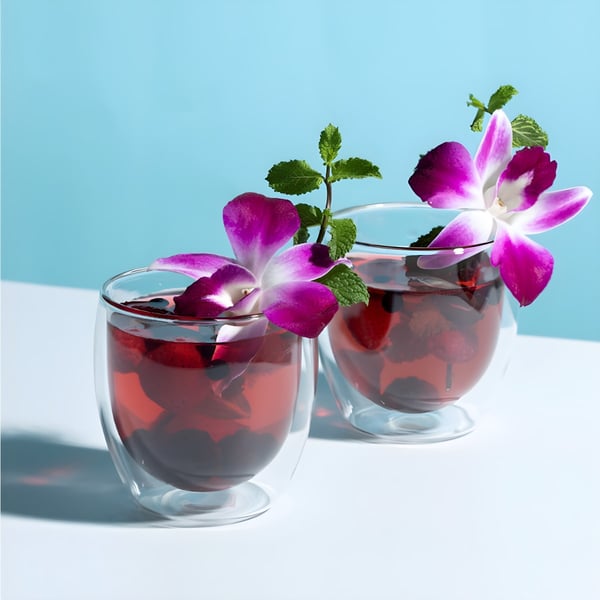 Set of Double Wall Glass Cups - 250ml