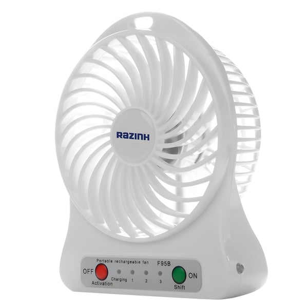 מאוורר נטען רב-שימושי עם פנס LED