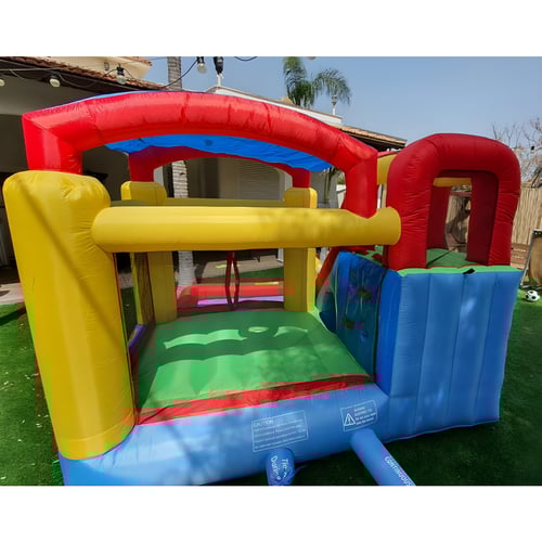 פארק מים מתנפח לילדים עם מגלשה ומנהרה מדגם Jumpy Jump