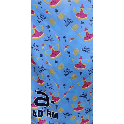 לונג יחיד בעיצוב מלבני עם הדפסה צבעונית מלאה