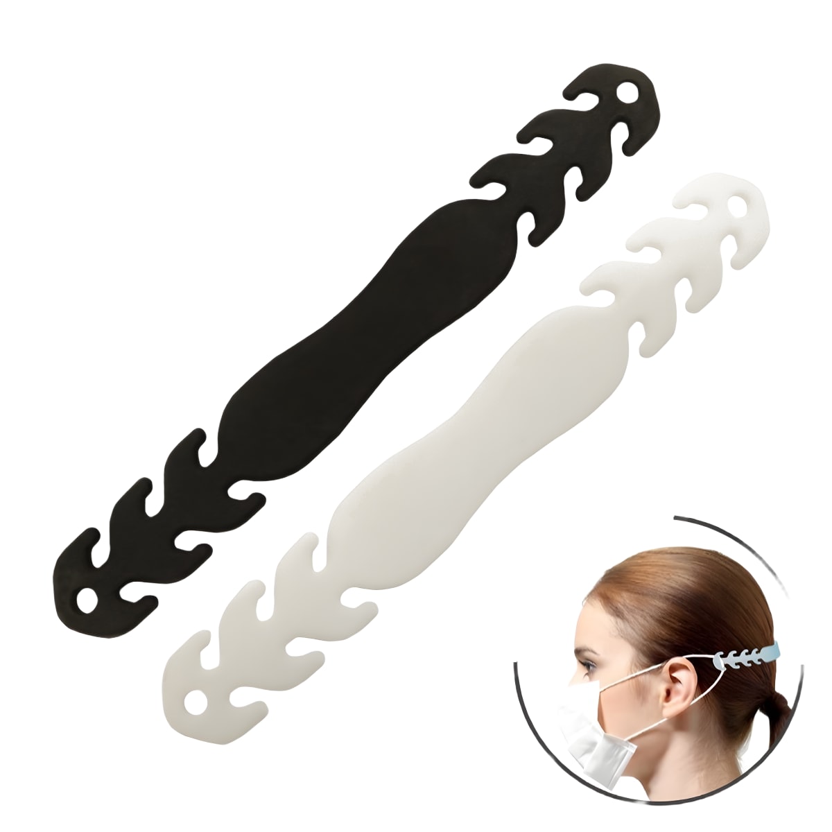 רצועת סיליקון גמישה לאחיזת מסכת פנים