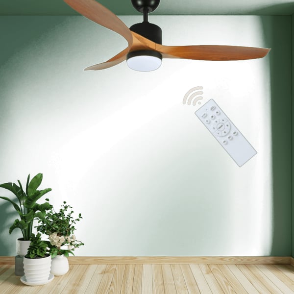 Designer Ceiling Fan with LED Lighting and Remote Control