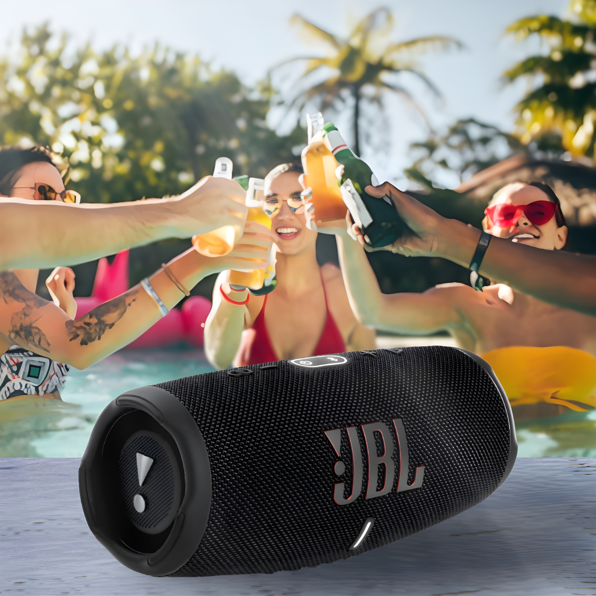JBL CHARGE 5 רמקול אלחוטי עמיד למים עם סוללה חזקה