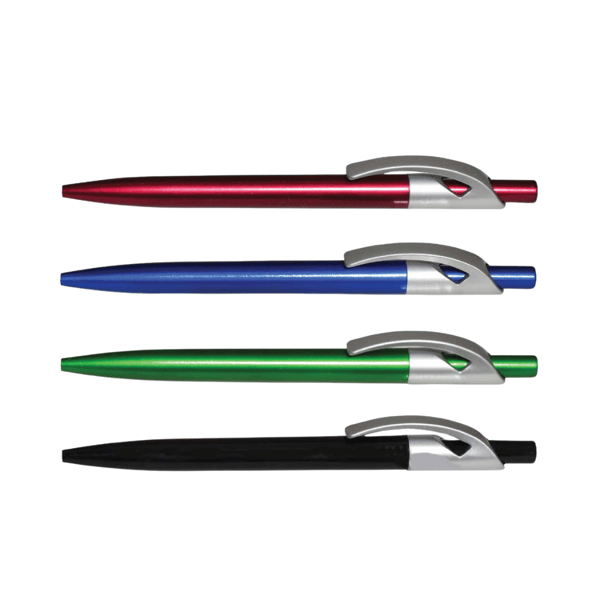 Plastic Gel Pen with Silver Clip - Premium Corporate Gift