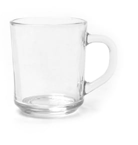 כוס זכוכית שקופה 250 מ"ל - מתנה עסקית ייחודית