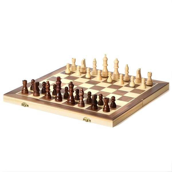 משחק שחמט מעץ איכותי