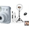 Professional Photography Kit: Instant Camera, Tripod & Ring Light
