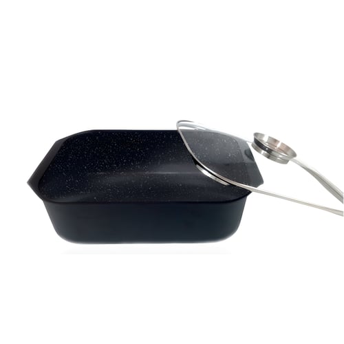 סיר רוסטר 25x40 ס״מ עם ציפוי שייש טבעי - CAPSTONE Solid Rock