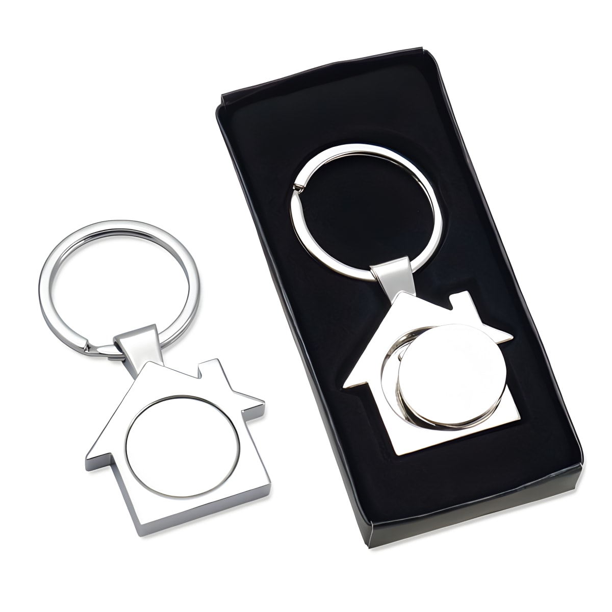 מחזיק מפתחות ביתי עם מטבע מגנטי