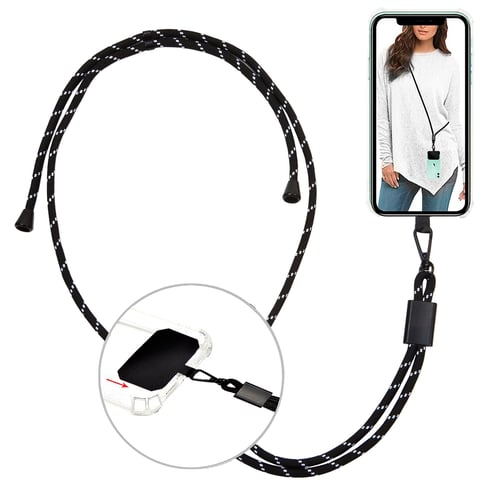 שרוך נשיאה לטלפון עם אבזם מתכת - עדי