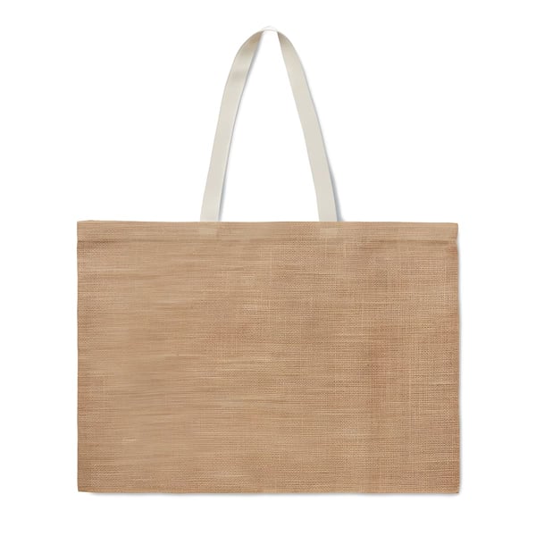 Eco-Friendly Jute Shopping Bag with Cotton Handle