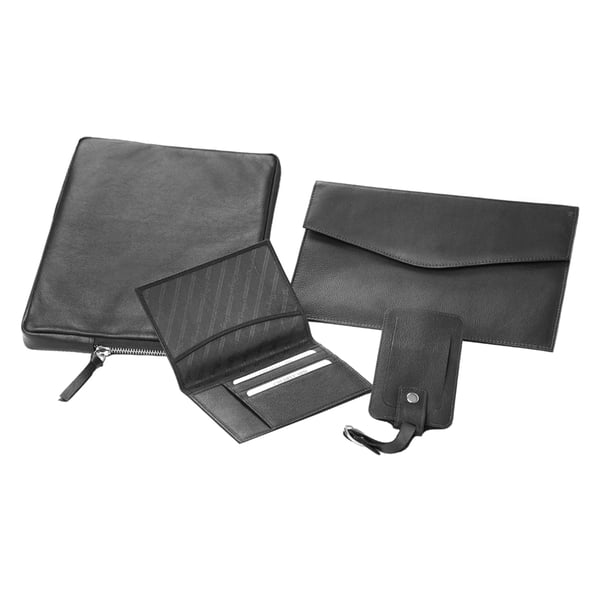 Luxury Napa Leather Travel Set