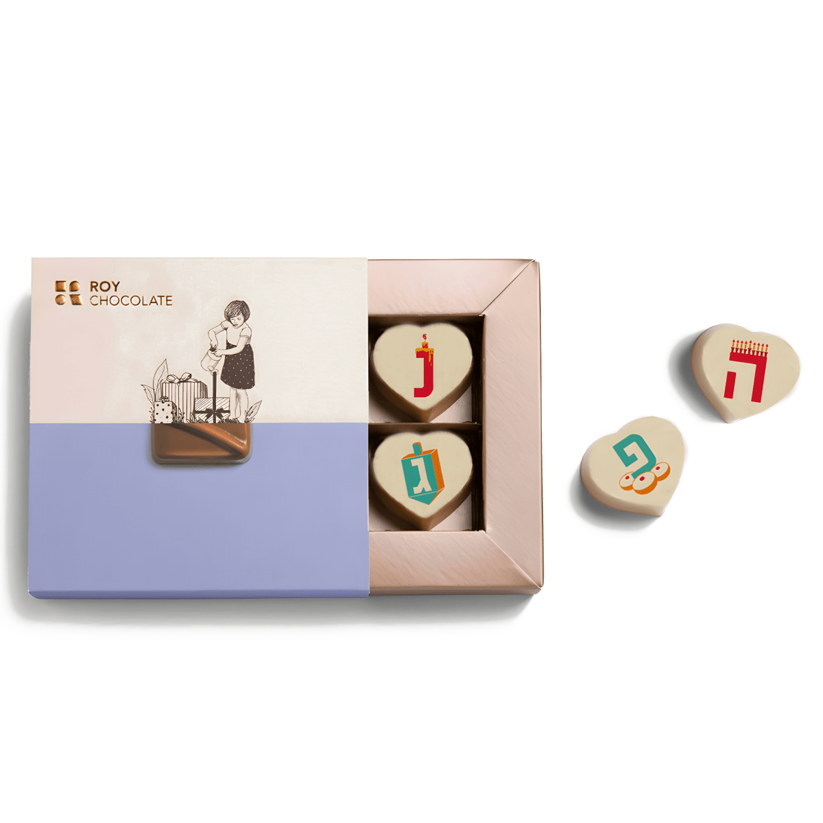 מארז פרליני שוקולד חנוכה מעוצבים