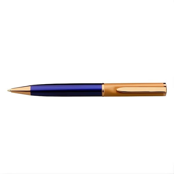 Deluxe Gold and Blue Rollerball Pen