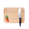 Designer Bamboo Cutting Board with Professional Knife