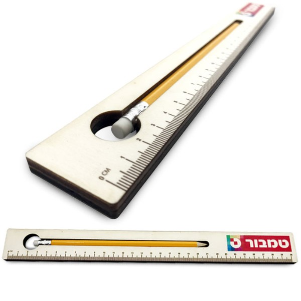 Wooden Ruler with Pencil - Perfect Corporate Gift