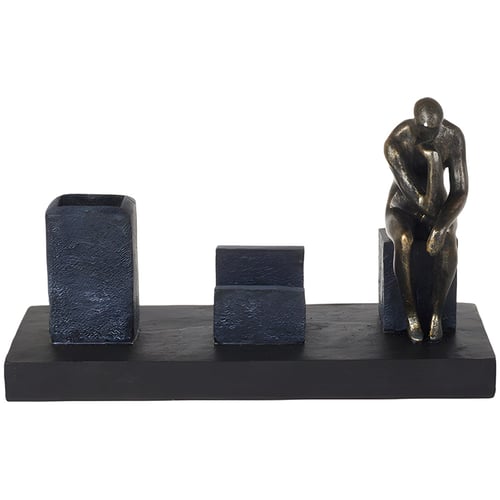 מעמד שולחני אומנותי 'האדם החושב' - GRACIA GALLERY יוקרה