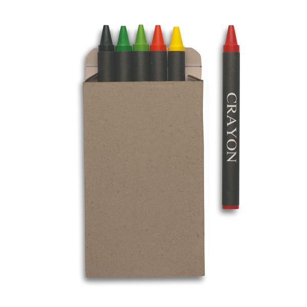 Eco-Friendly Set of 6 Wax Crayons