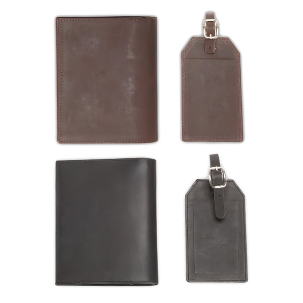 סט טיסה מהודר מעור איטלקי איכותי