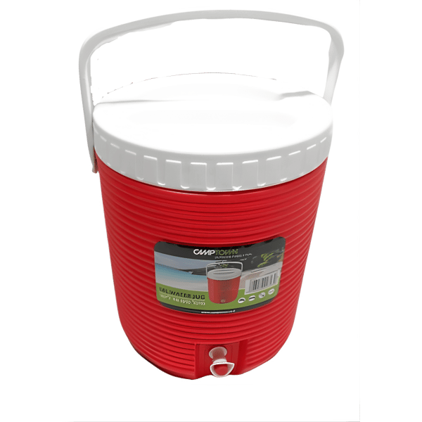 מיכל מים קשיח מבודד אדום 13 ליטר - CAMPTOWN