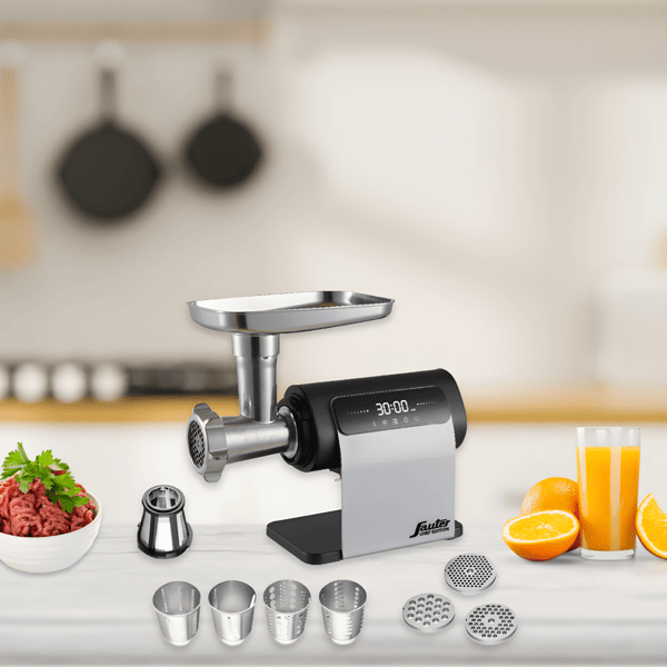 3-in-1 Digital Meat Grinder: Stylish Juicer & Food Slicer