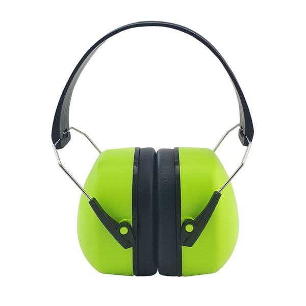 Lime Noise-Cancelling Protective Headphones