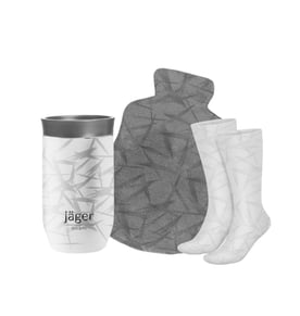 מארז חימום מושלם למשרד - גרביים, בקבוק חימום וכוס תרמית