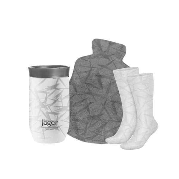 Ultimate Office Warming Kit - Socks, Heat Bottle, and Thermal Mug